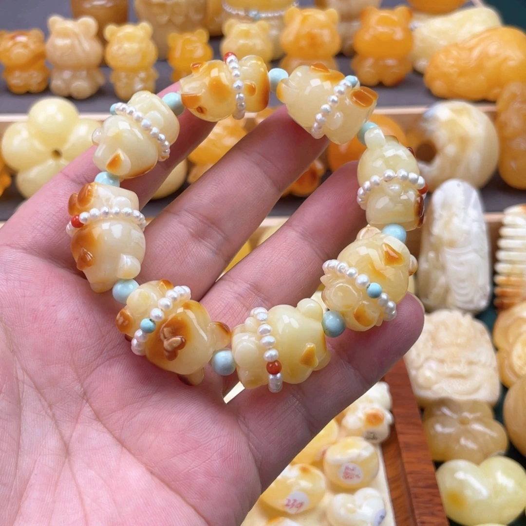 琥珀未镶嵌裸石蜜蜡