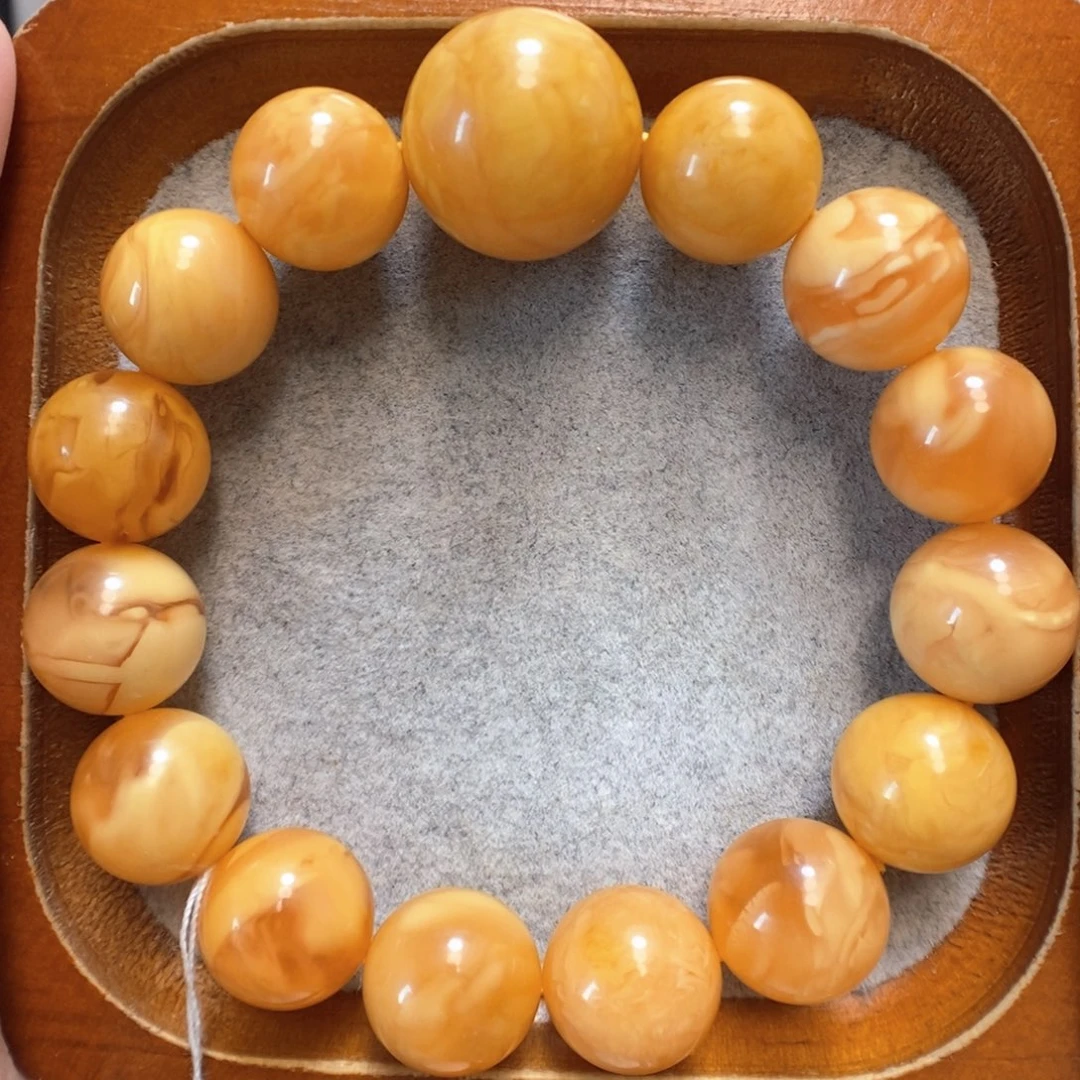 未镶嵌蜜蜡手串蜜蜡手串
