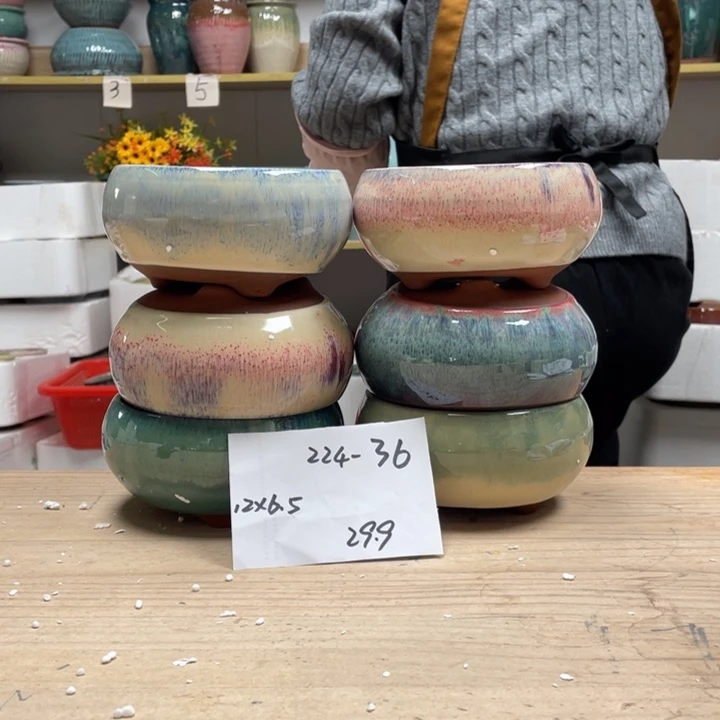 紫砂花盆多肉花盆微瑕36