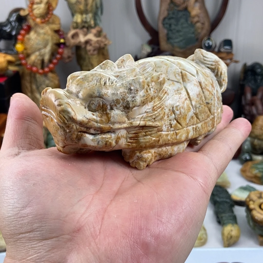 岫岩河磨玉（透闪石质玉）未镶嵌摆件