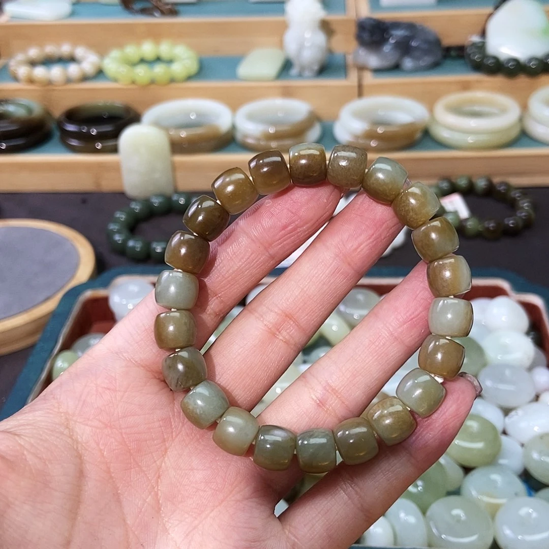 和田玉未镶嵌手链