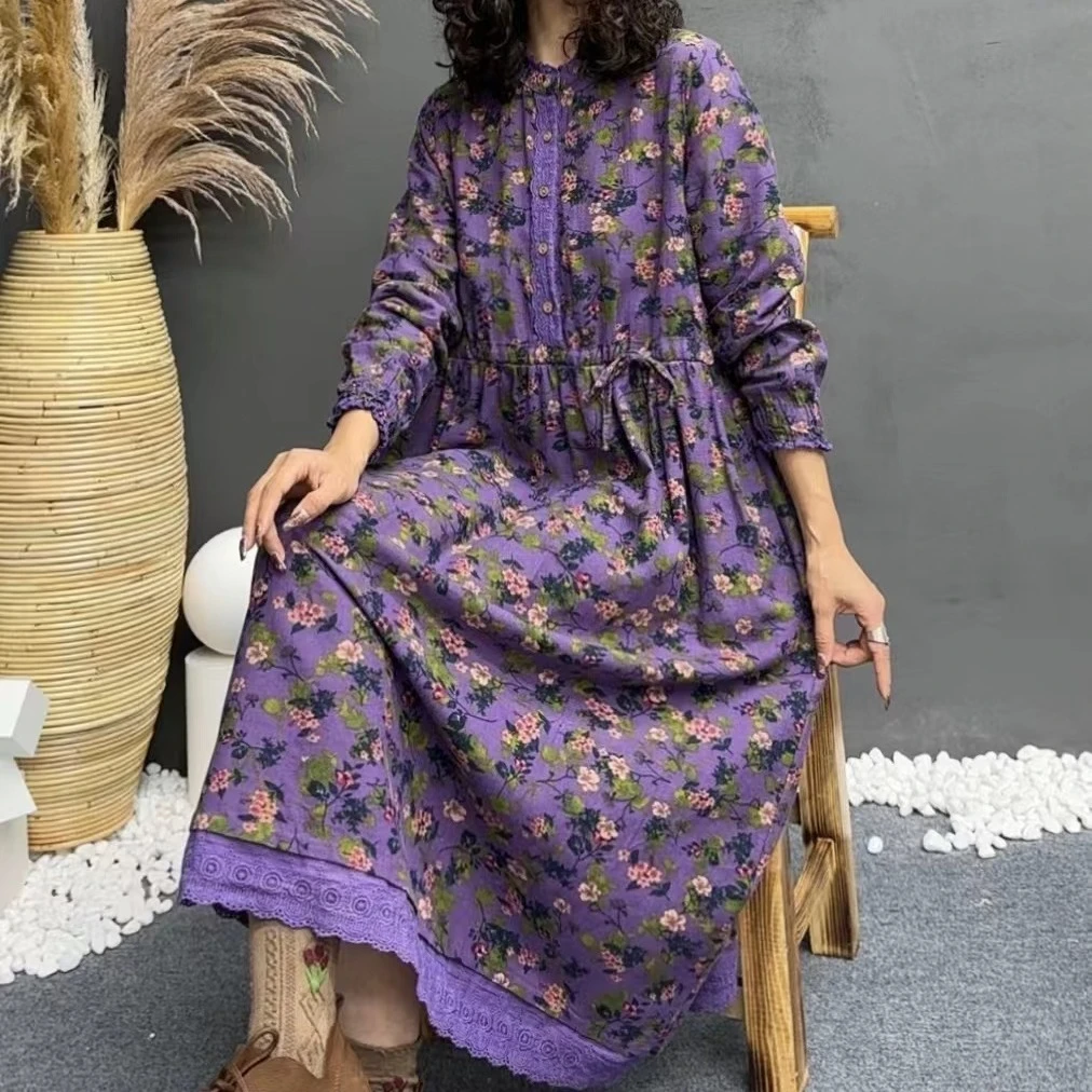 6671新款秋季洋气减龄气质显瘦连衣裙QZ