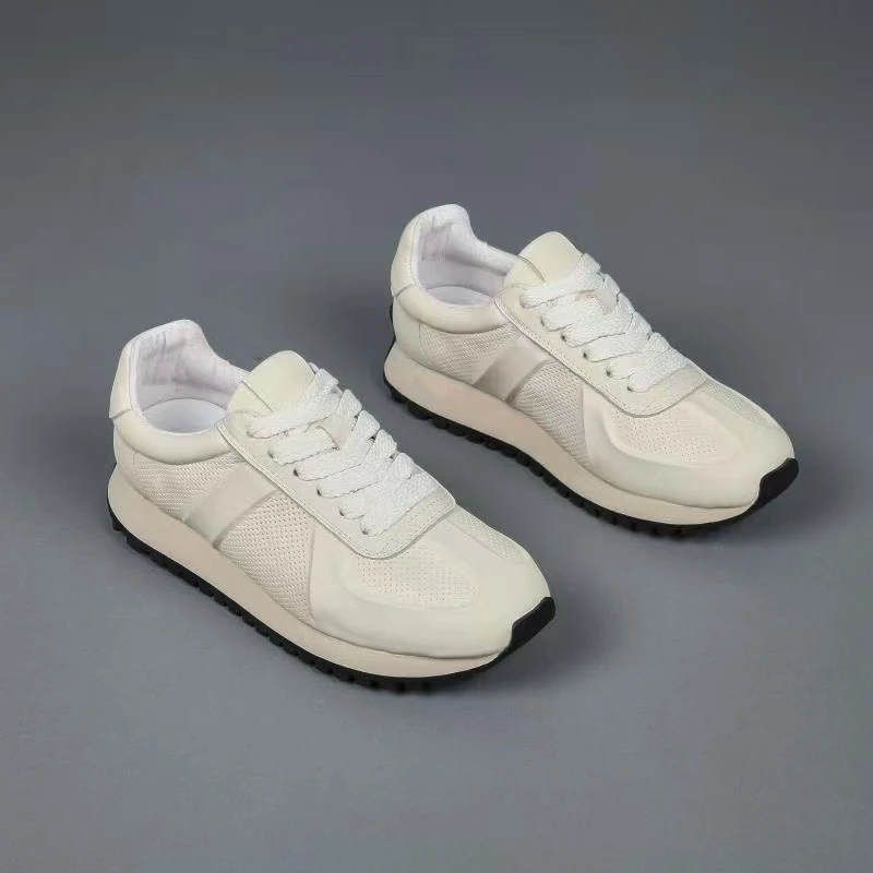 2025年春夏新款头层牛皮休闲鞋阿甘鞋男小白鞋板鞋男款8815