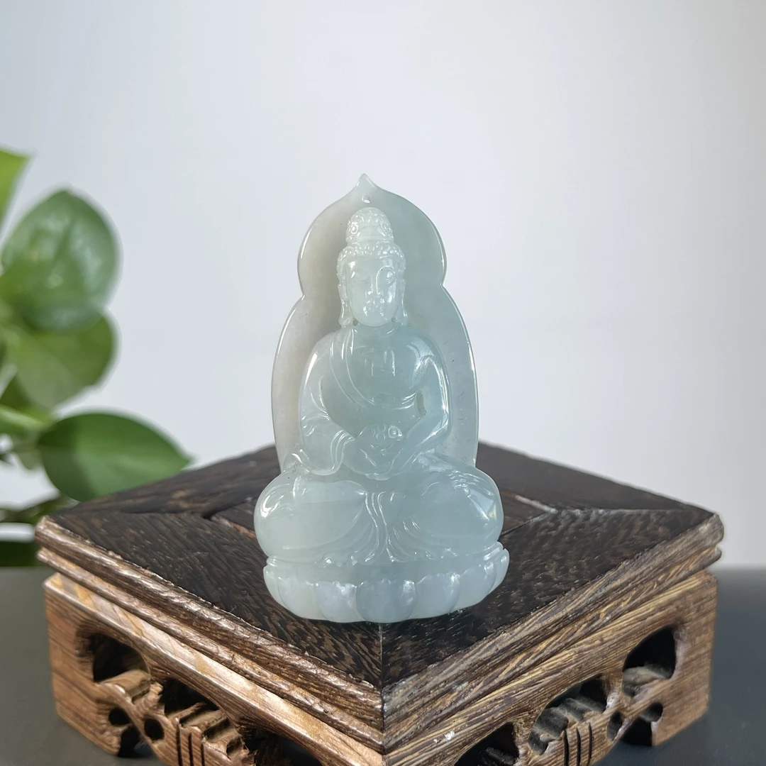 JTA23-121 天然翡翠缅甸A货 大日如来