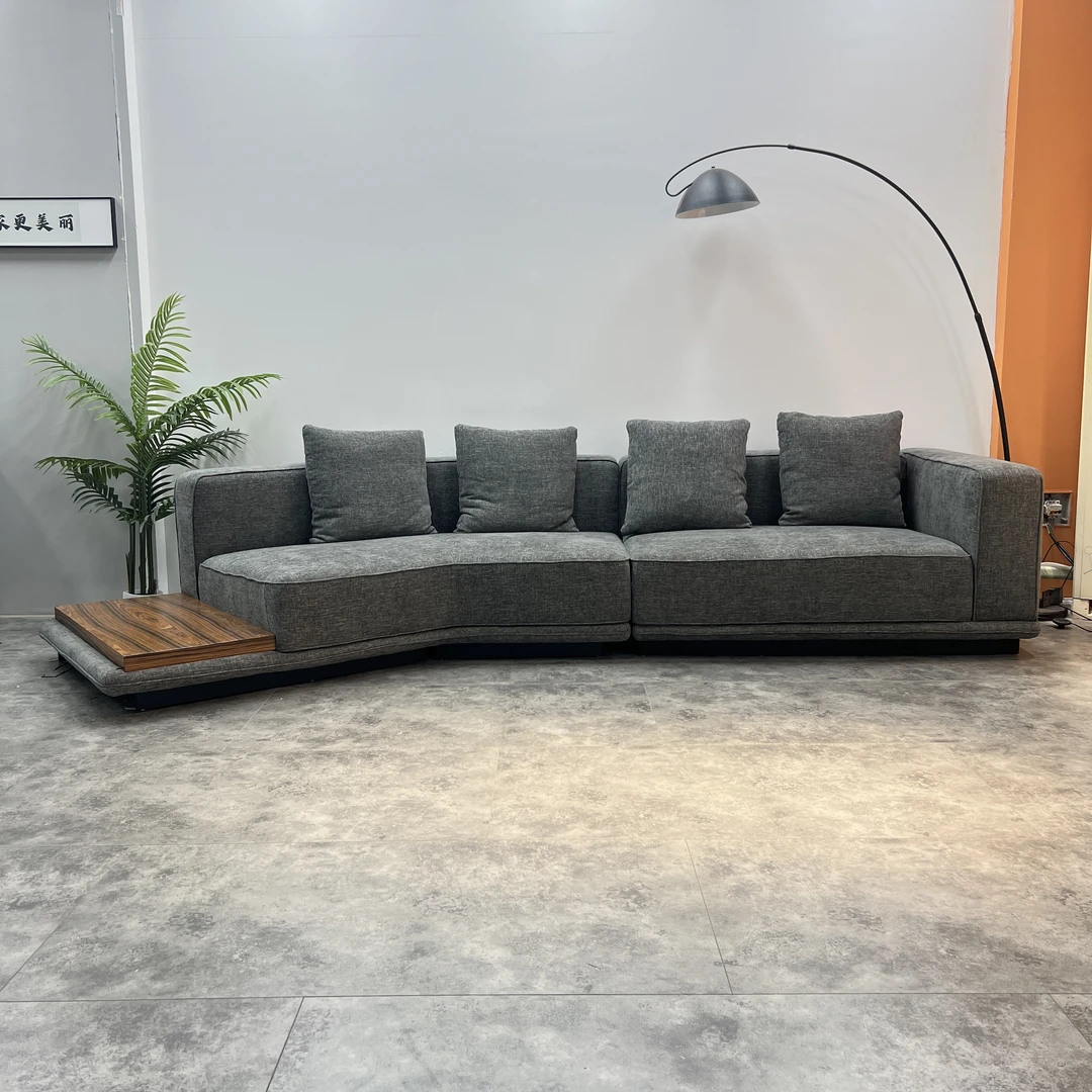 【乐逸雅居沙发工厂-原版】意式大气客厅简约布艺沙发地平线沙发