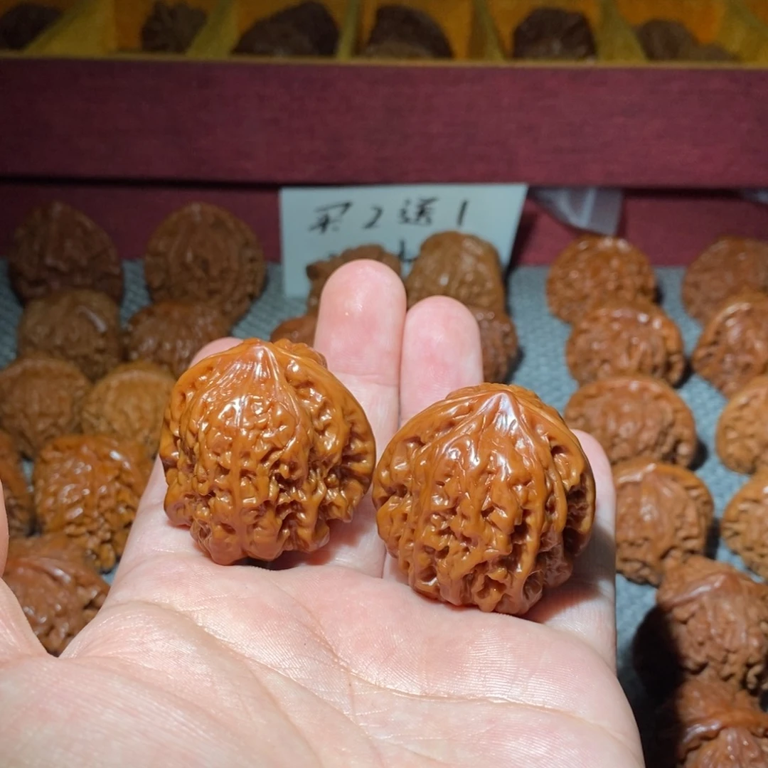 把件文玩核桃平谷凹底39