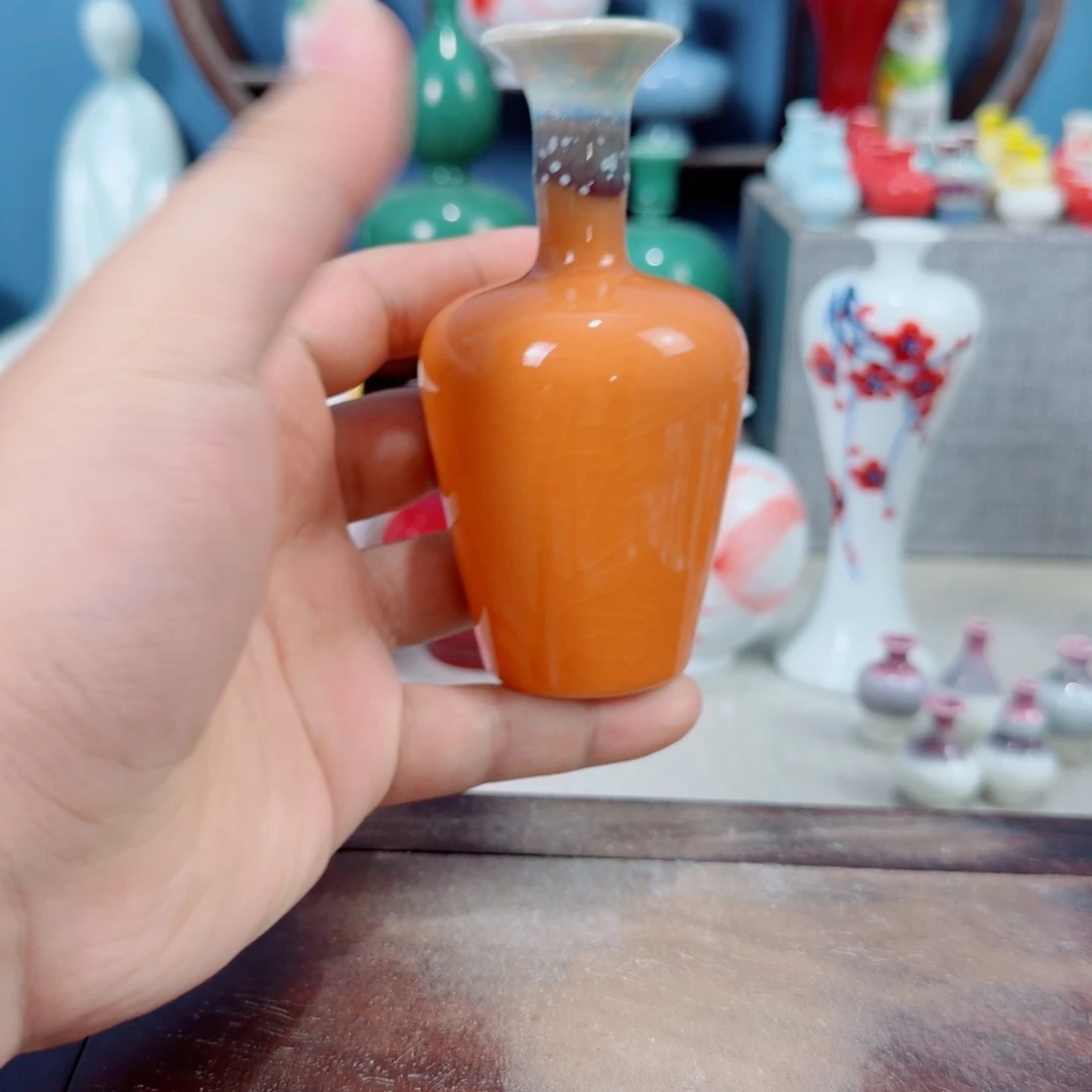 陶瓷手工小花器摆件