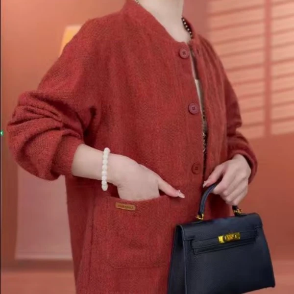 X6661【出口原单】高级优雅百搭感显瘦开衫-多多