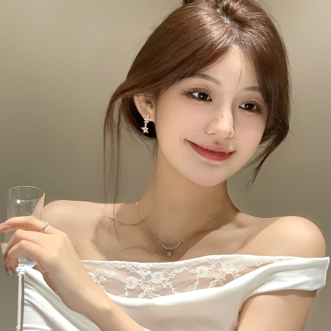 FULL GIRLISH耳环01109轻奢蝴蝶流苏耳钉耳饰