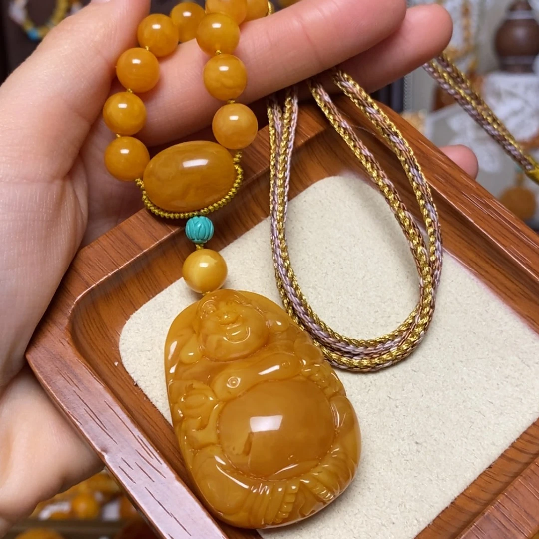 【闪购商品】蜜蜡颈饰未镶嵌项链