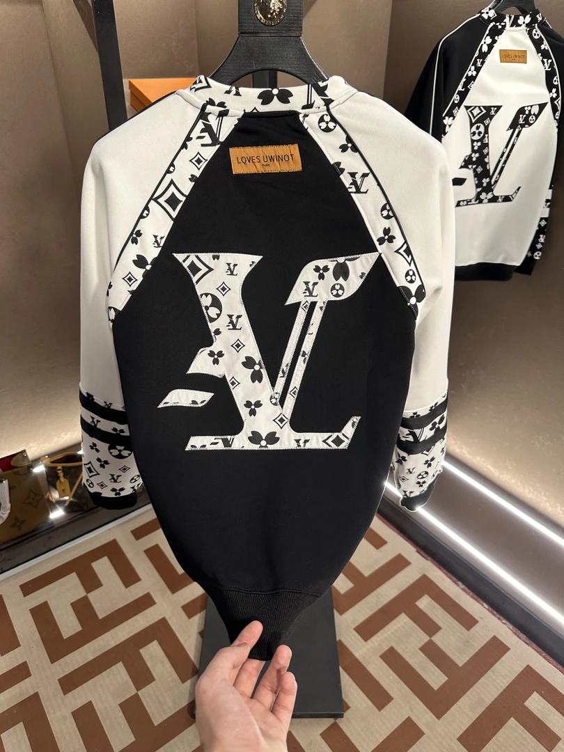 2025年时尚百搭潮流卫衣男士设计师圆领轻奢休闲-f718