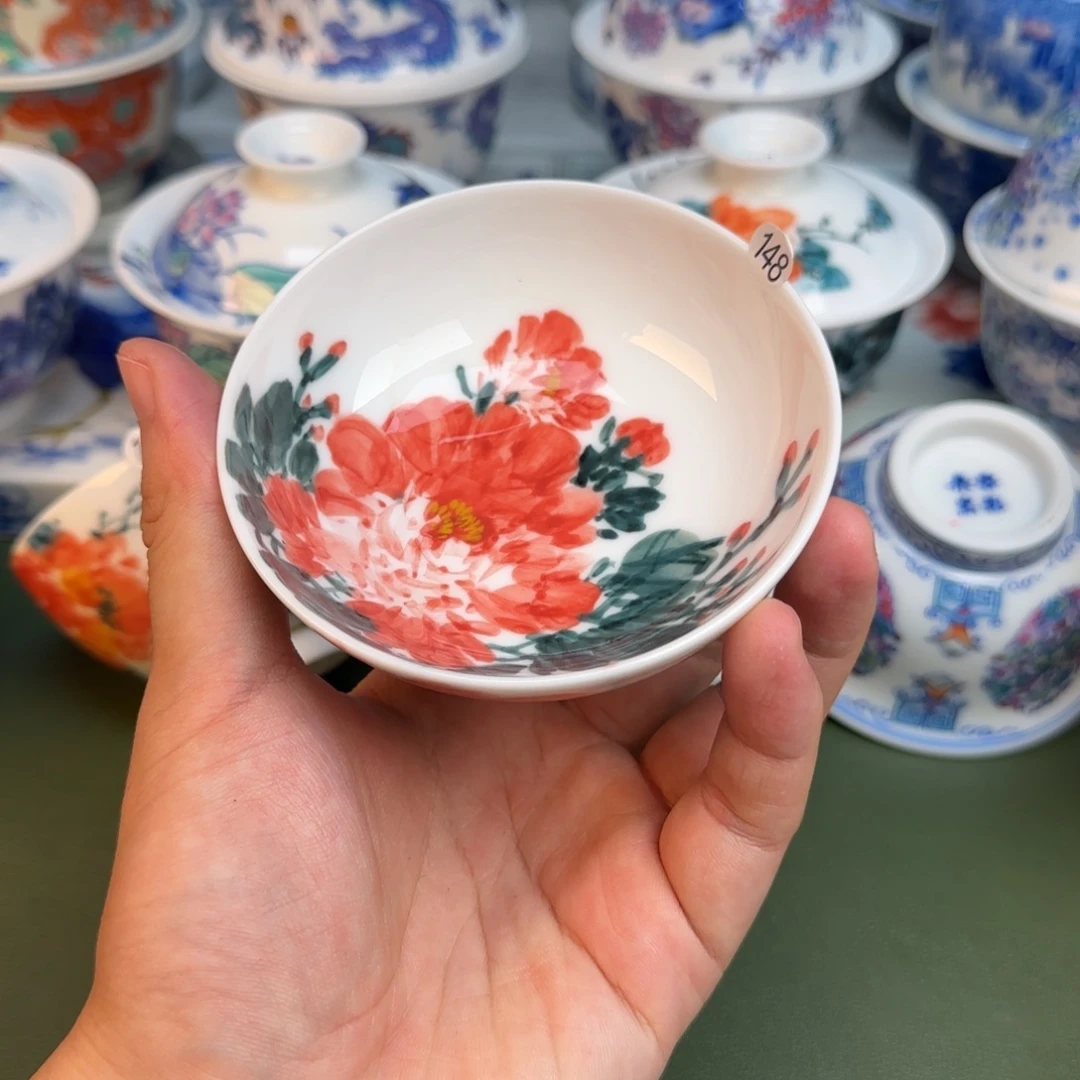 彦祖纯手工手绘茶具148