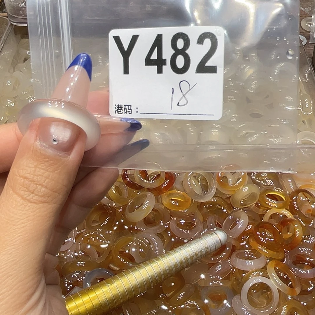 玛瑙/玉髓未镶嵌戒指482