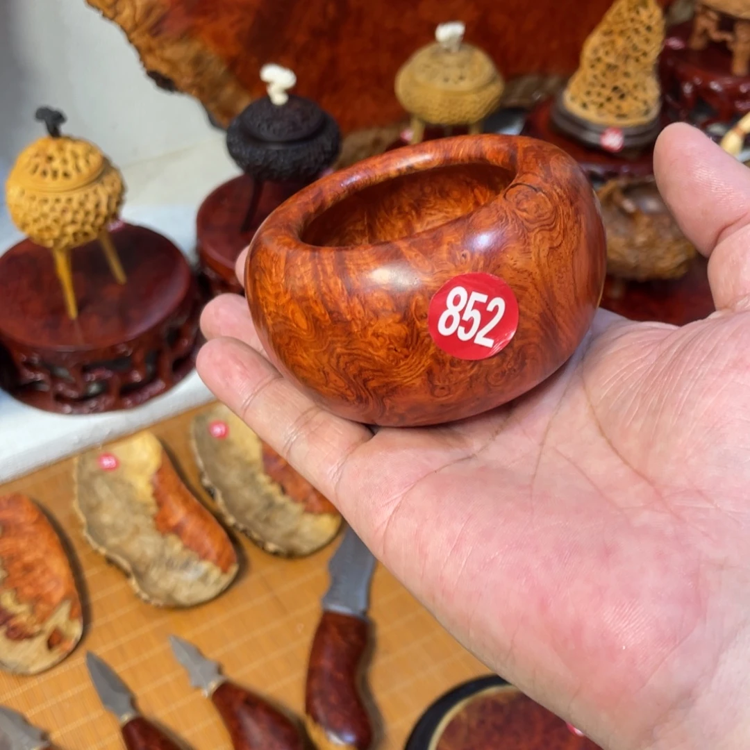 缅甸花梨9*9*5cm罐子
