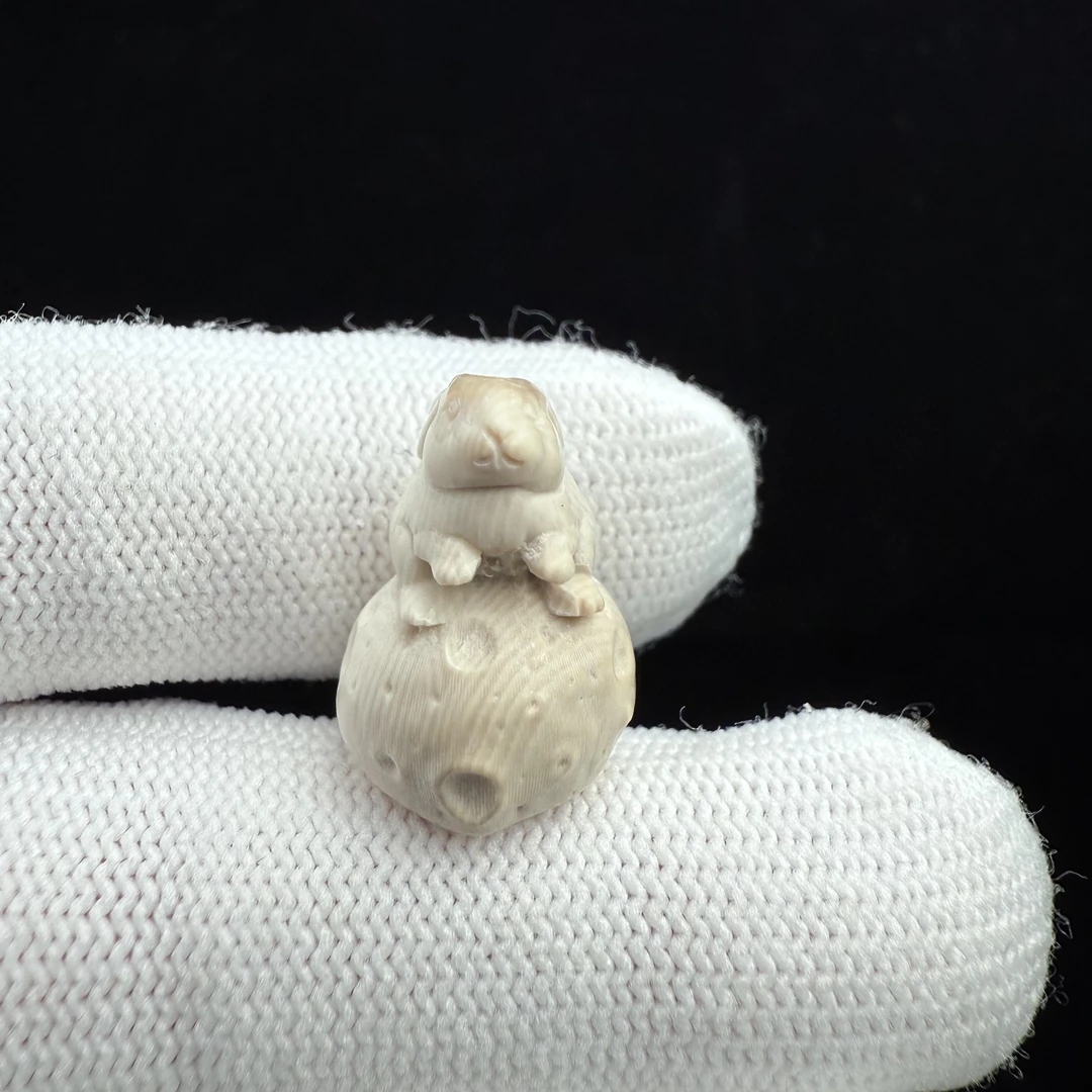 J2245天然猛犸牙 配饰13*19mm一物一图假一罚十