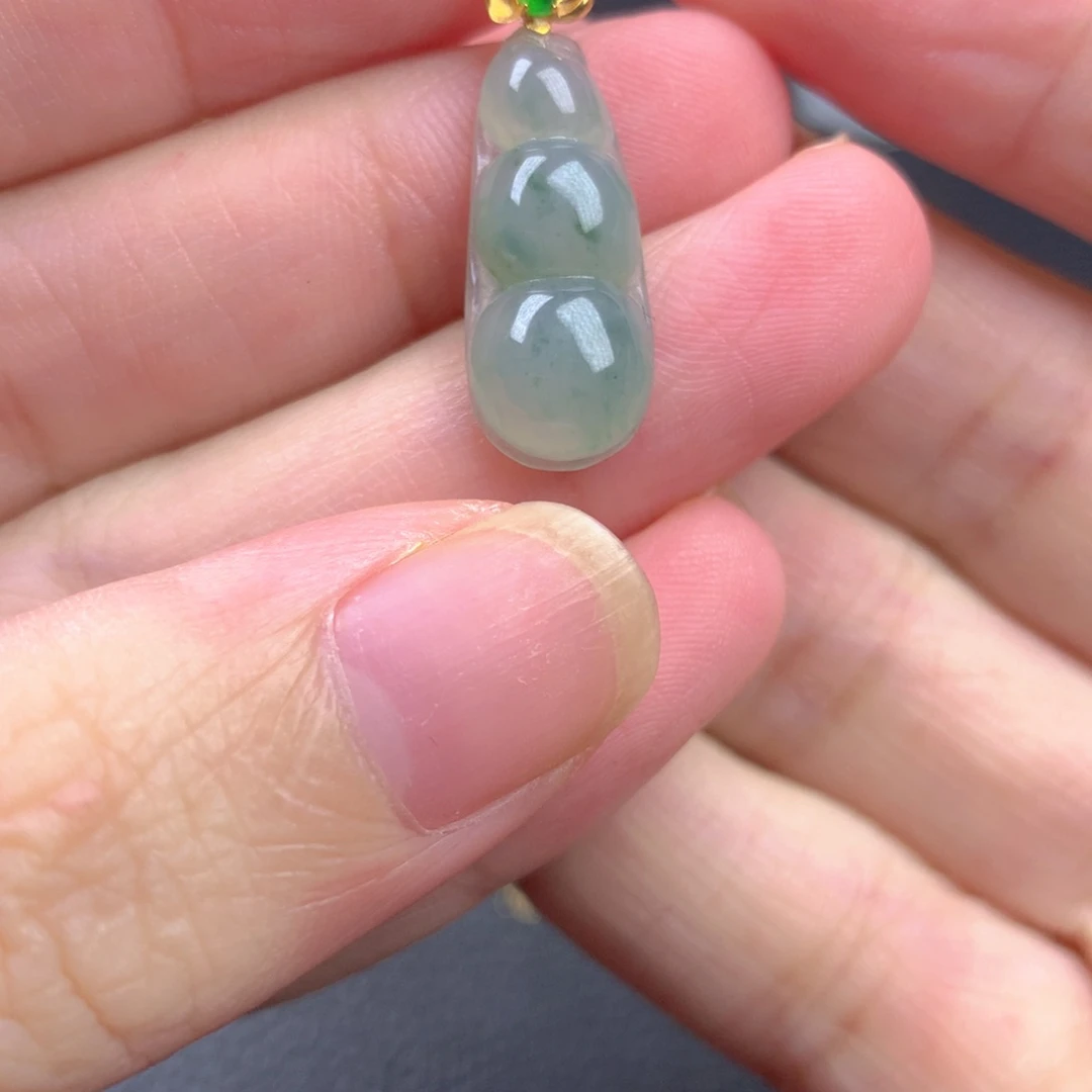 【闪购商品】颈饰18K金镶嵌翡翠翡翠