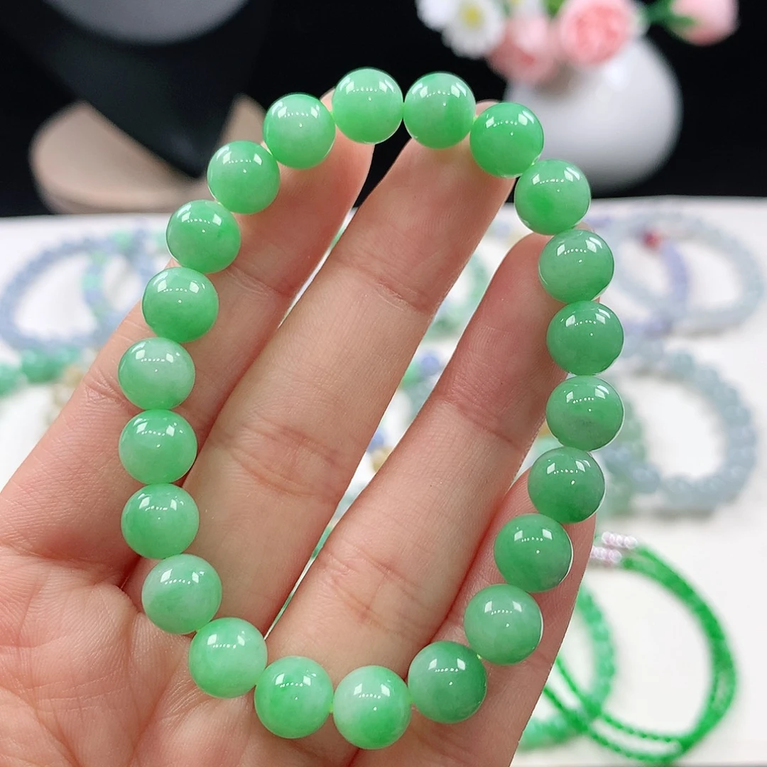 翡翠未镶嵌手链8.2mm