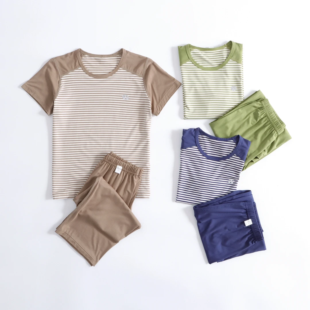 【妮妮珂珂】优可丝夏季家居服套装打底休闲透气内衣圆领运动风格