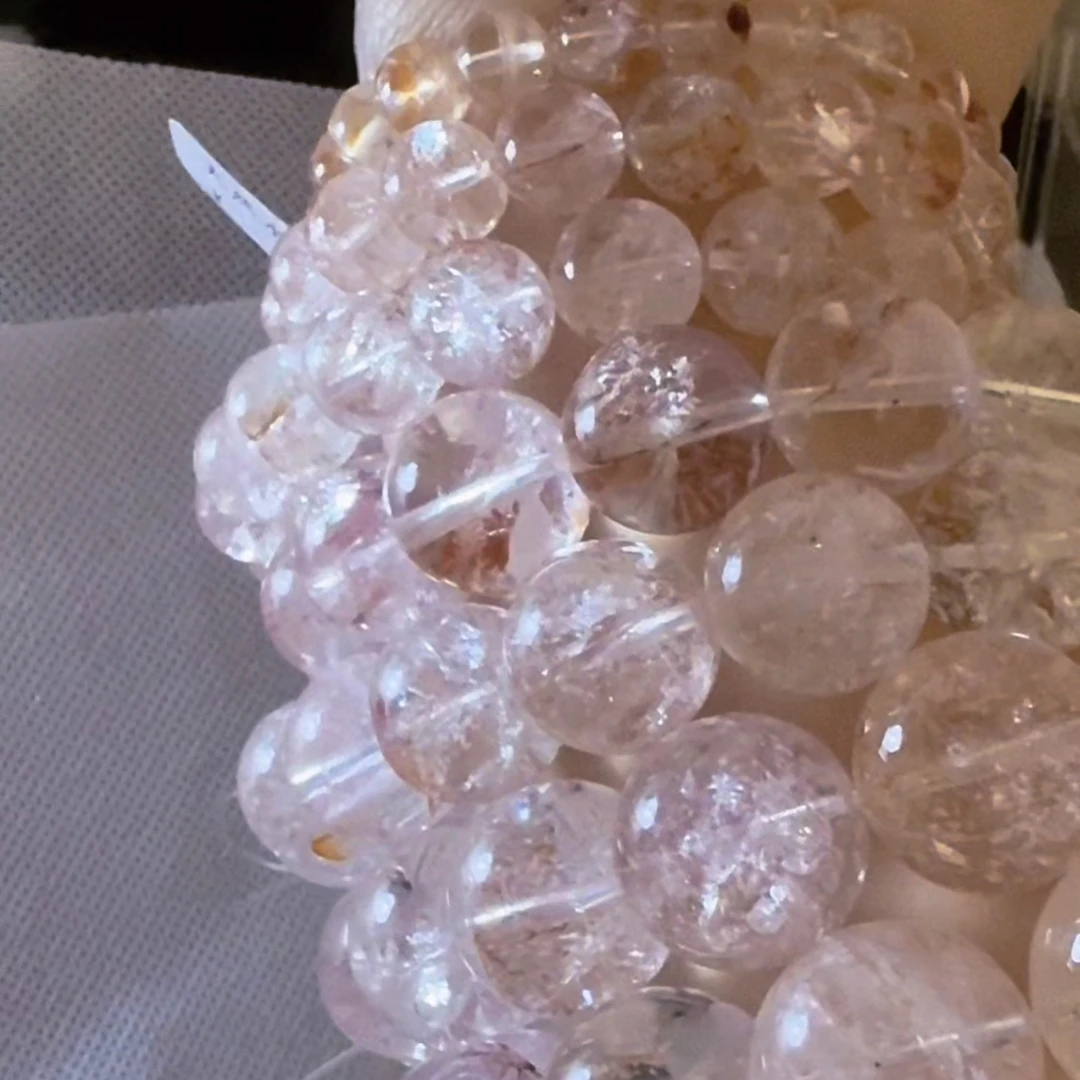 手链 时粉阿赛共生胶花金草莓8mm到19mm价格不一多样性选择发货