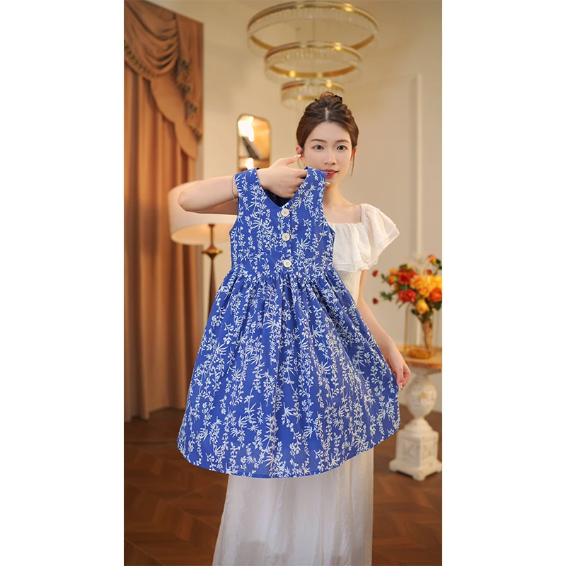 女童2025夏季连衣裙夏装中大童儿童夏款洋气背心裙子10513