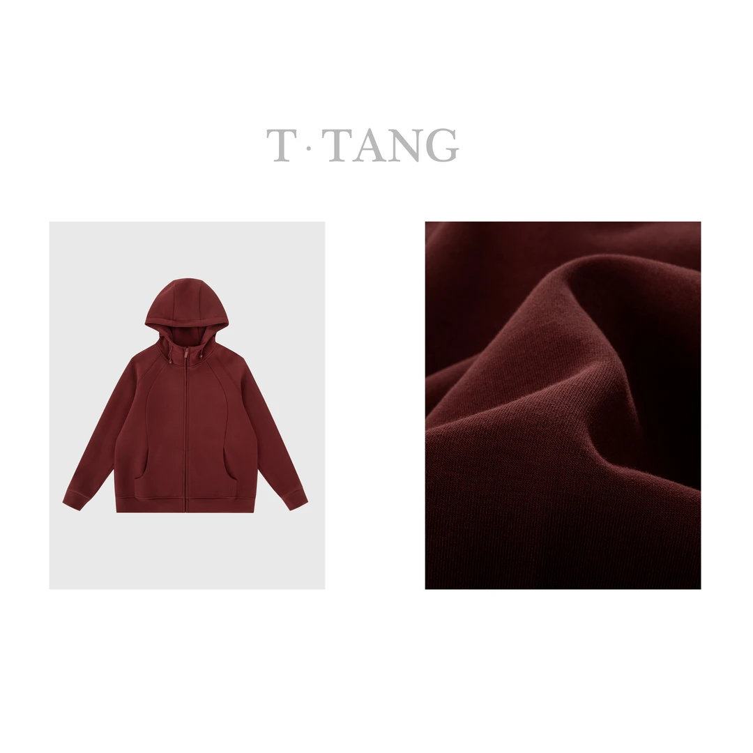 FL秋季350g双面棉空气层舒适休闲连帽帽衫【6123】