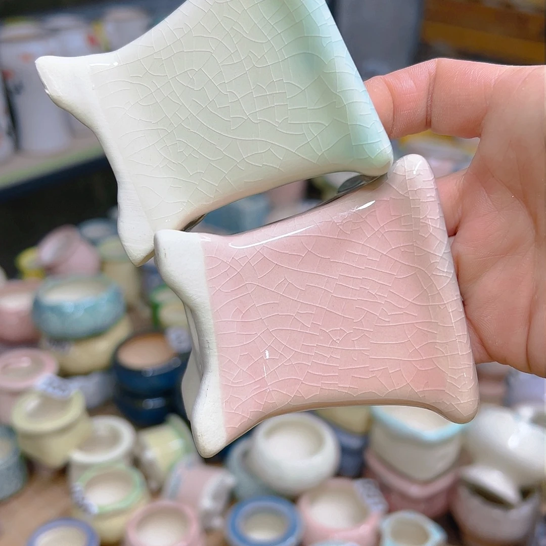 红陶陶瓷花盆当场12包邮