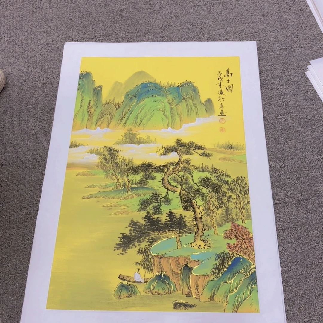 国画国画作品多次