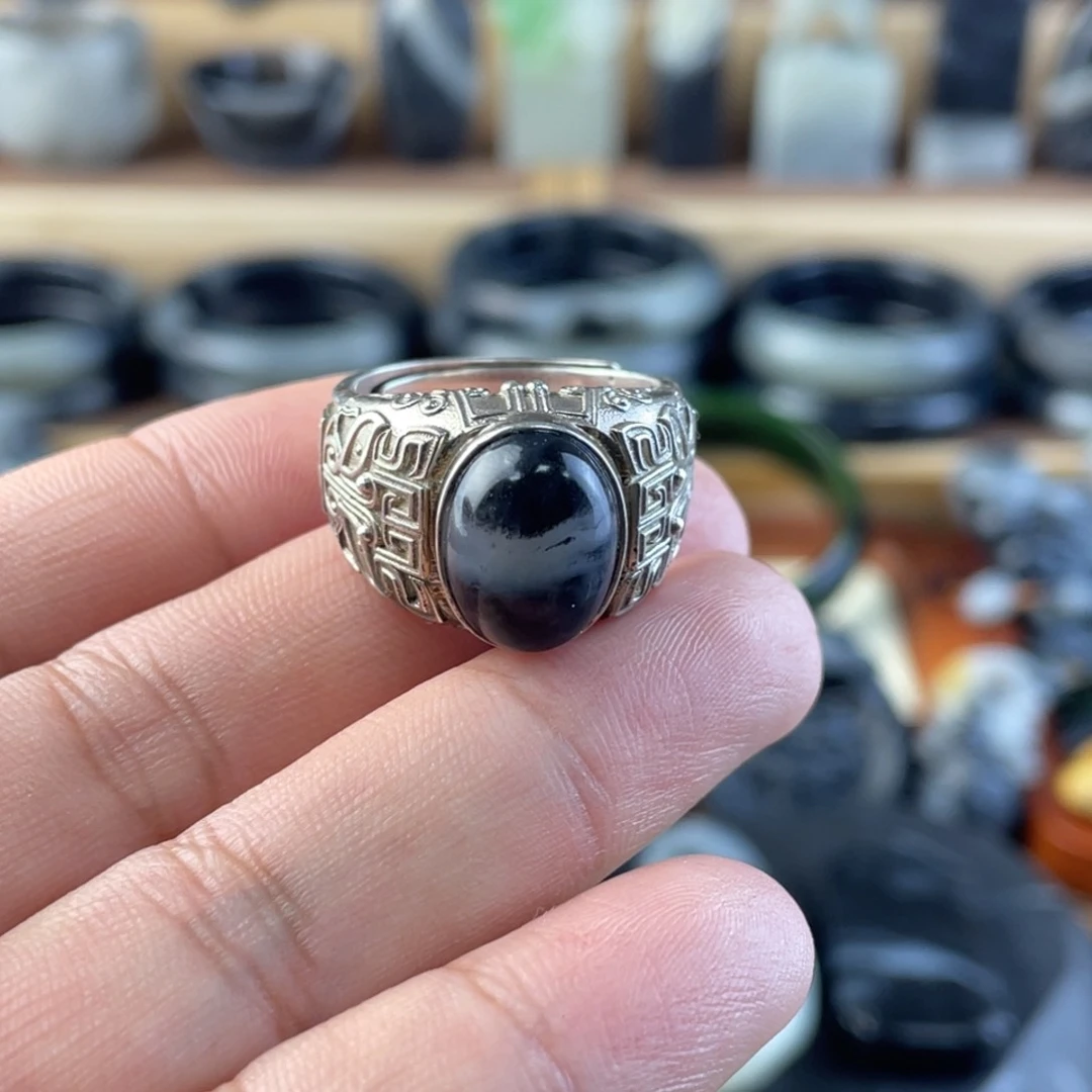 颈饰银S925镶嵌和田玉