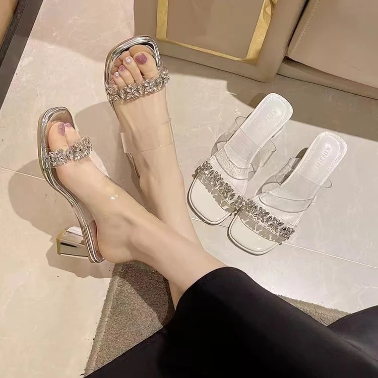 夏休闲款法式拖鞋女新款配裙子仙女风拖鞋1159