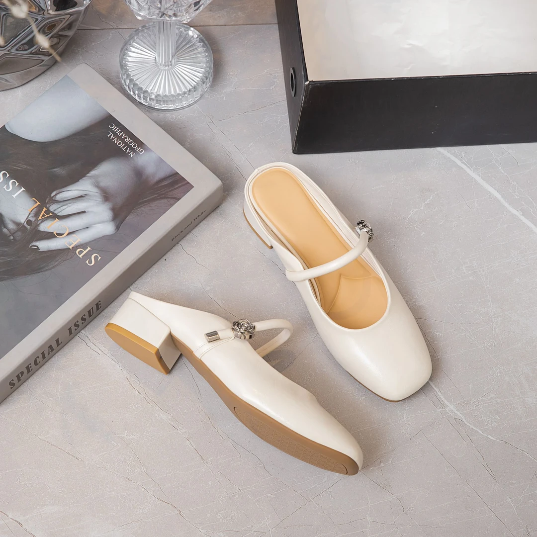 KFT脚王凉鞋女款2025新款爆款夏季低跟便捷一脚蹬舒适百搭女凉鞋