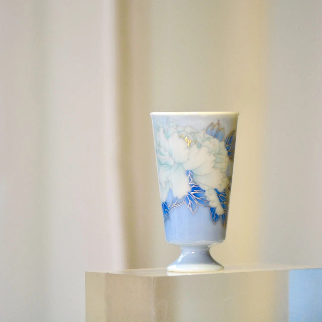 小谦堂  东方美人玉白闻香小直杯  饮茶品茗茶具中式茶道喝茶银