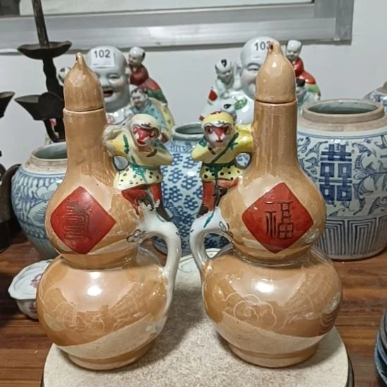 瓷片粉彩陶瓷摆件粉彩陶瓷摆件粉彩