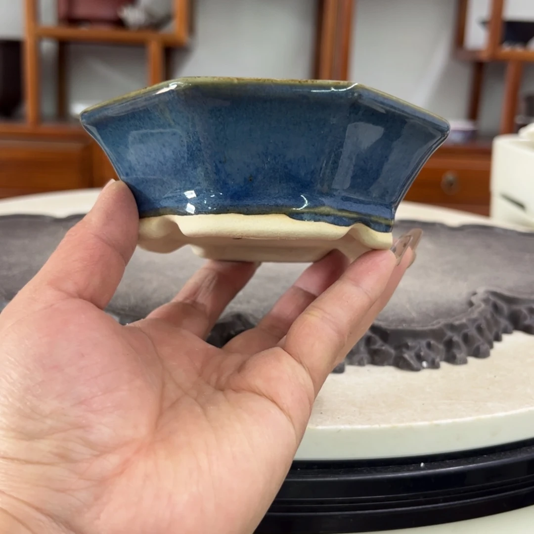 紫砂花盆瑕疵3.5-11。。。