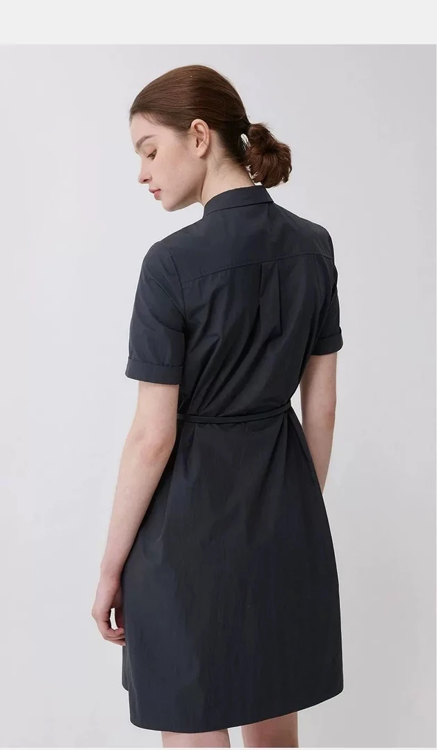 新品宽松版直筒裙休闲显瘦中长款连衣裙女潮