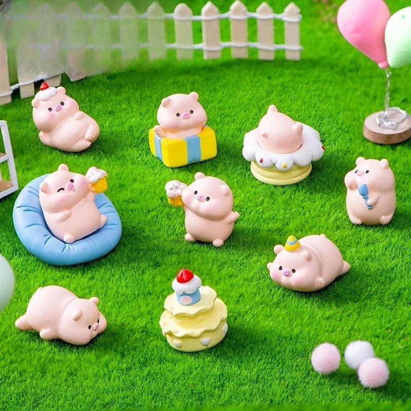 【九宫格 对对碰 许愿】可爱蛋糕小猪