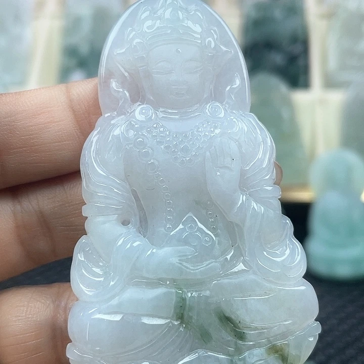 颈饰未镶嵌翡翠天然翡翠渡母