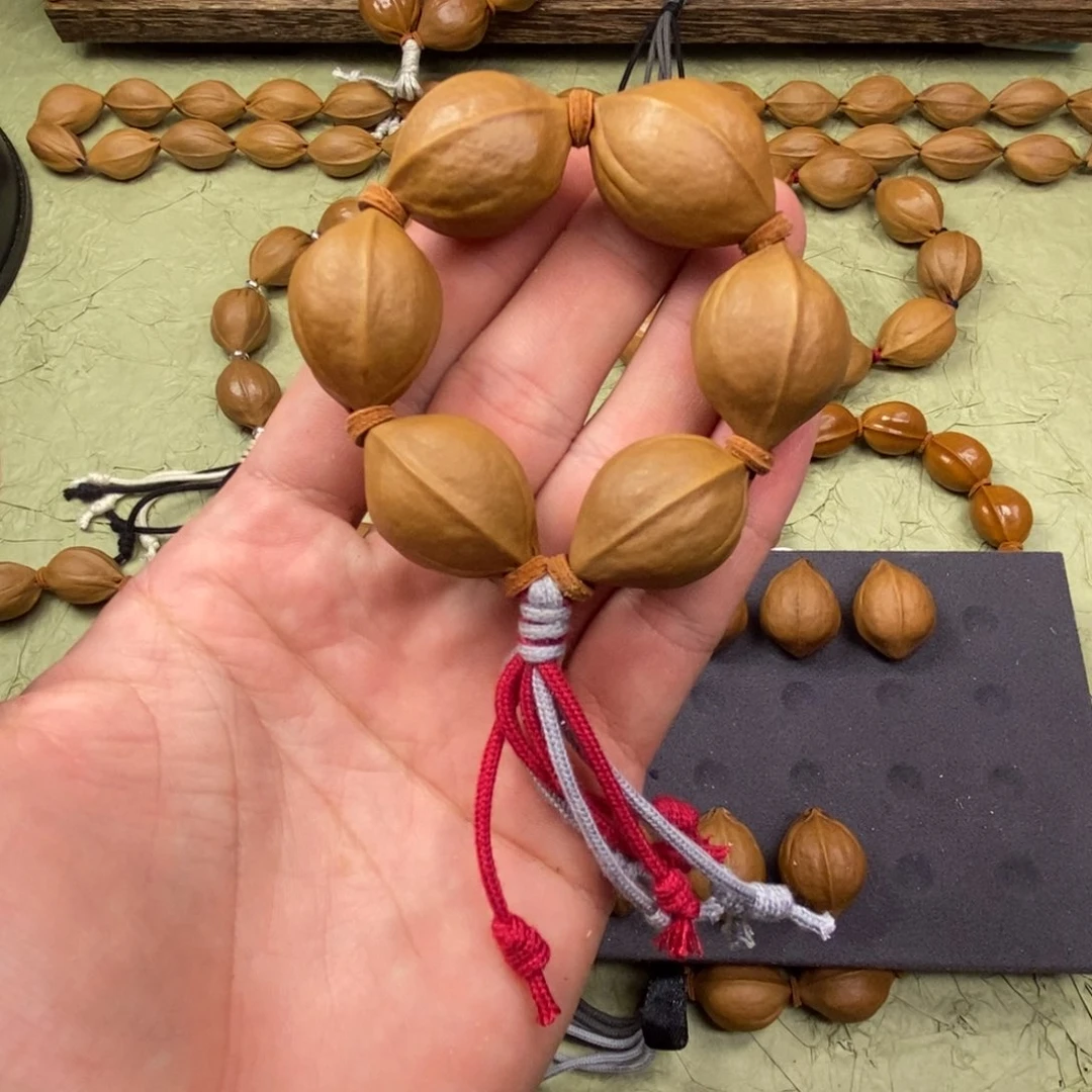 橄榄核手串/手链时**风梅林铁核1927手捻边肚同尺