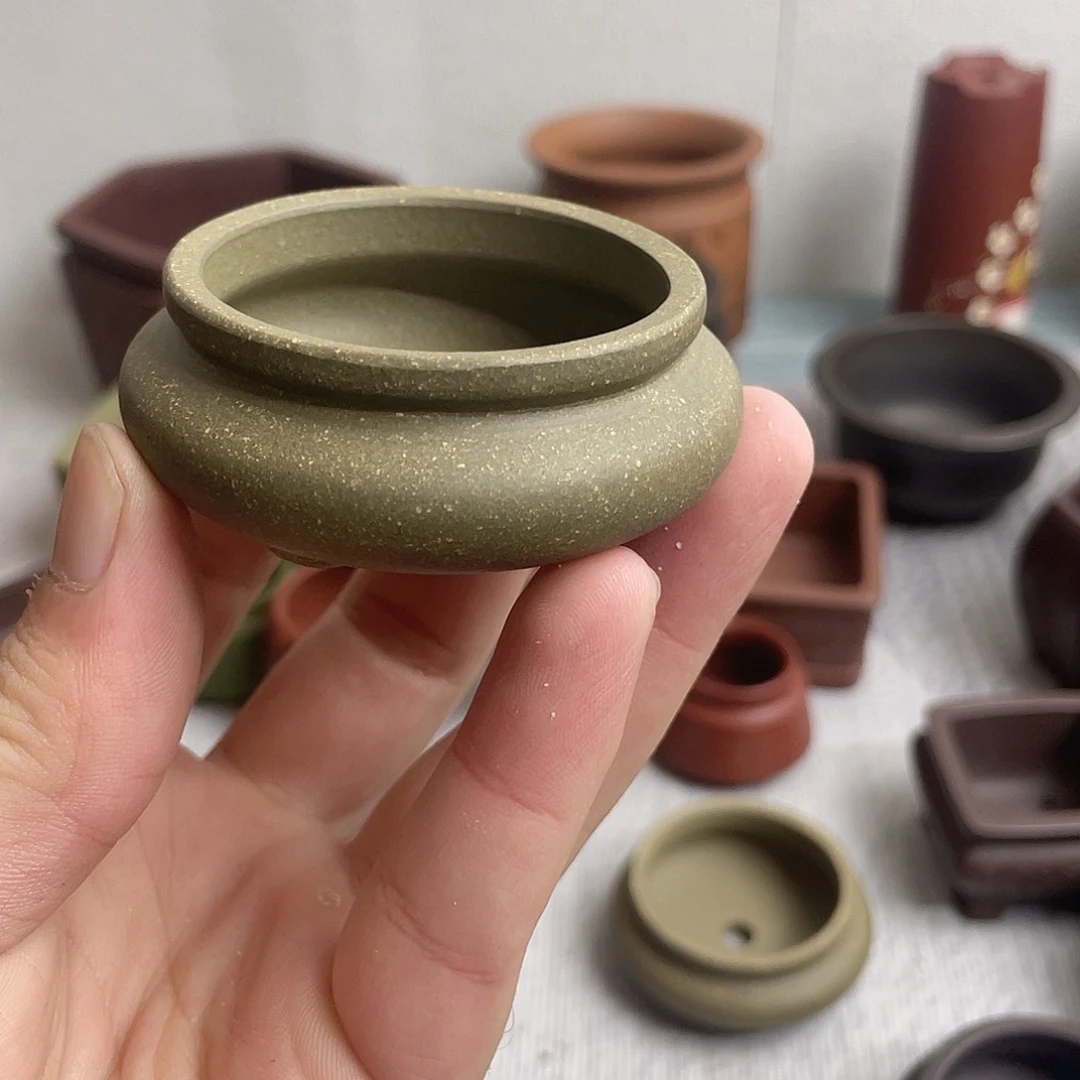 紫砂花盆宜兴精品紫砂香炉4×2