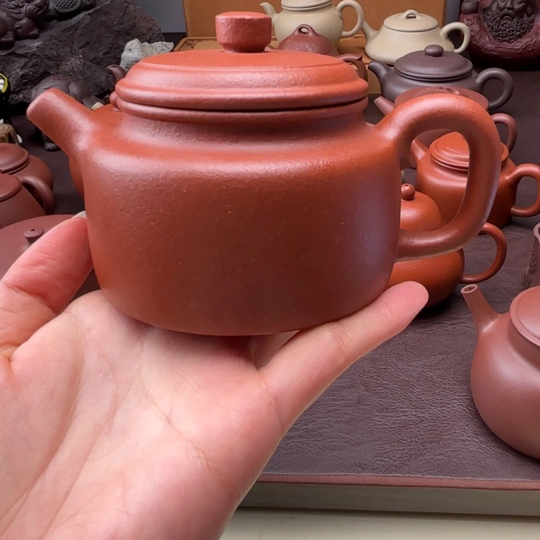 板****紫砂茶壶红降坡 德钟  230