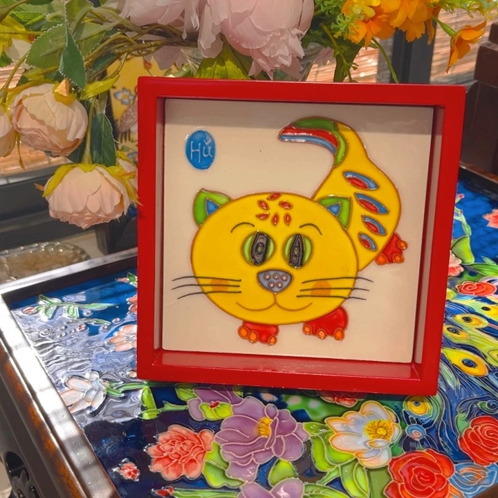 盖子款瓷板画艺术作品