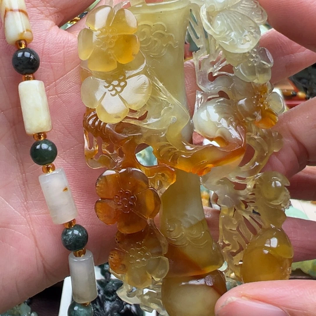 岫玉未镶嵌挂件挂件