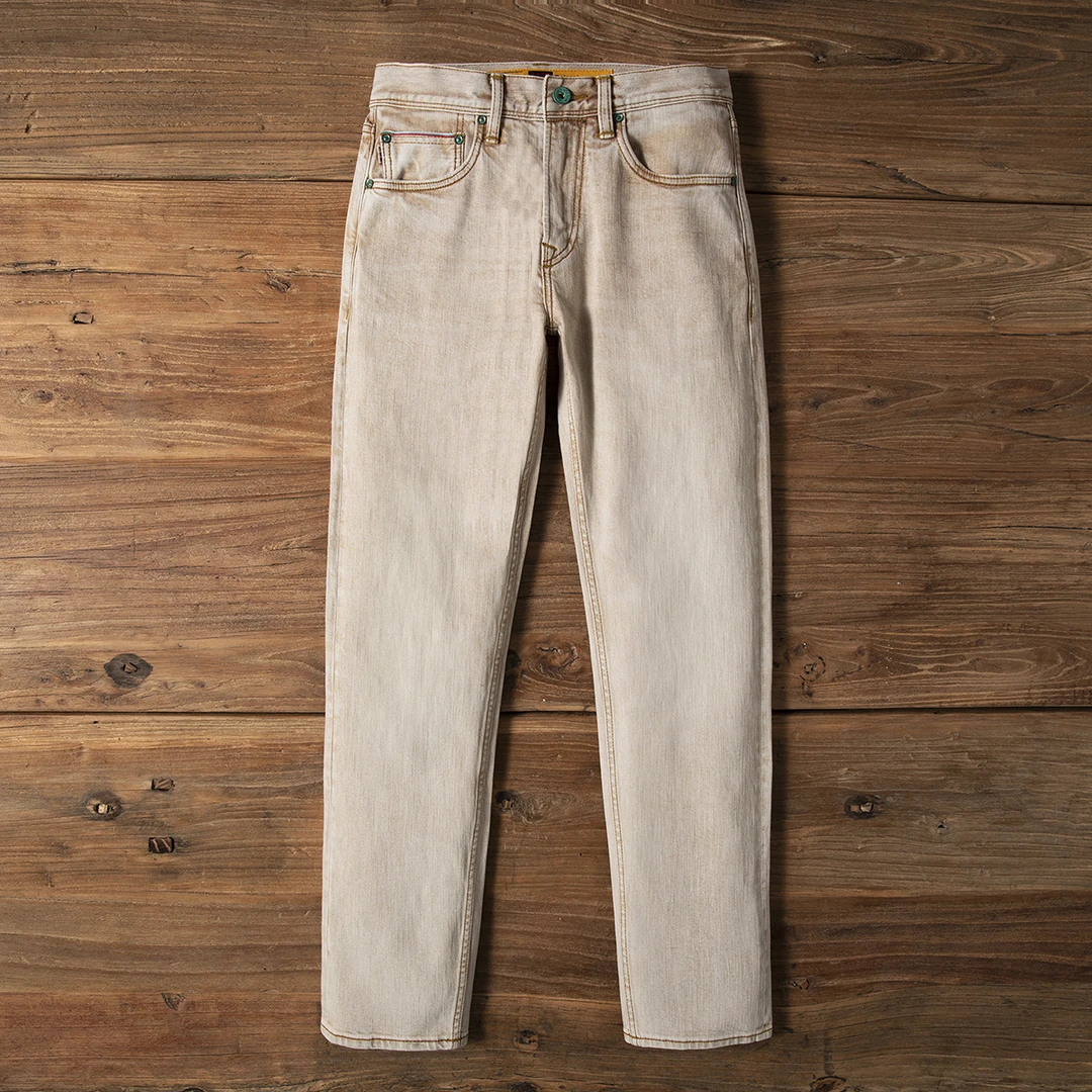 男装赤耳丹宁牛仔裤土耳其棉纱高级巴黎灰11盎司夏天夏款复古潮流