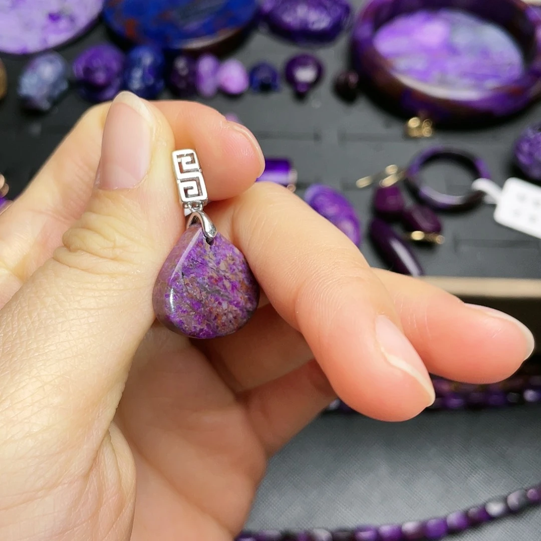 苏纪石（舒俱来）吊坠银S925镶嵌