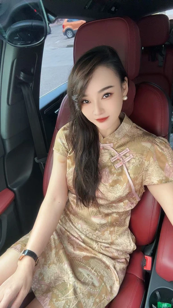 【妙女郎】 小众金色新中式裙C002