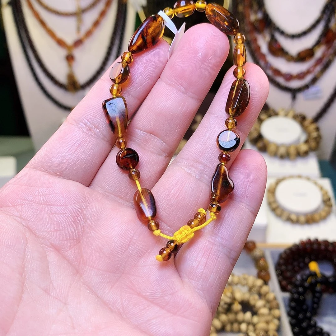 未镶嵌琥珀裸石抚顺随型