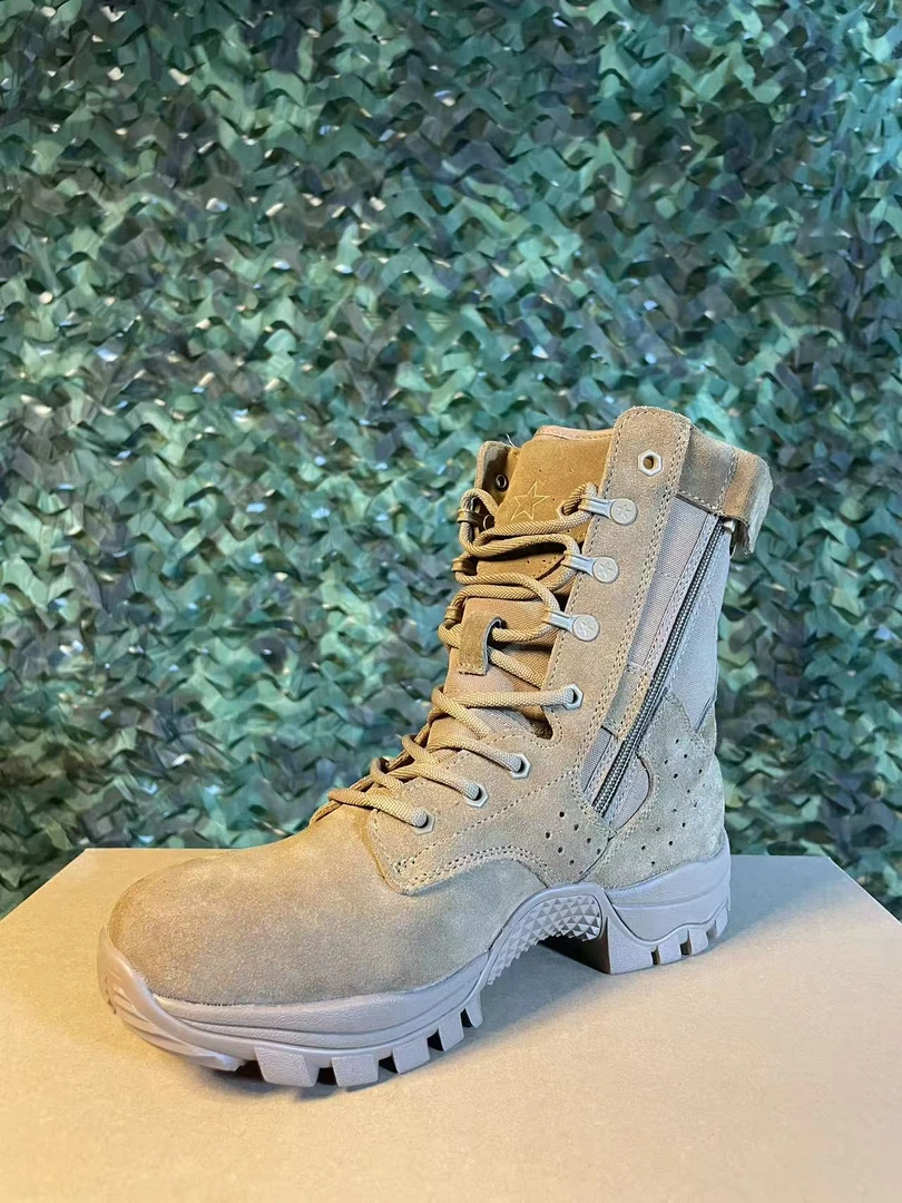 棕色登山靴户鞋高帮轻便透气防穿刺