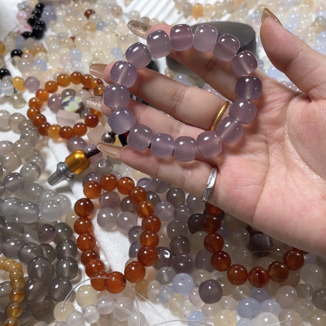 玛瑙/玉髓未镶嵌手链