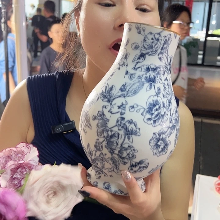 陶瓷景德镇陶瓷花瓶花期2
