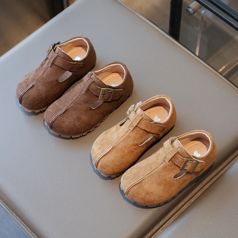 儿童勃肯单鞋2025春秋新款韩版复古豆豆鞋男童软底马蹄鞋BBW2581