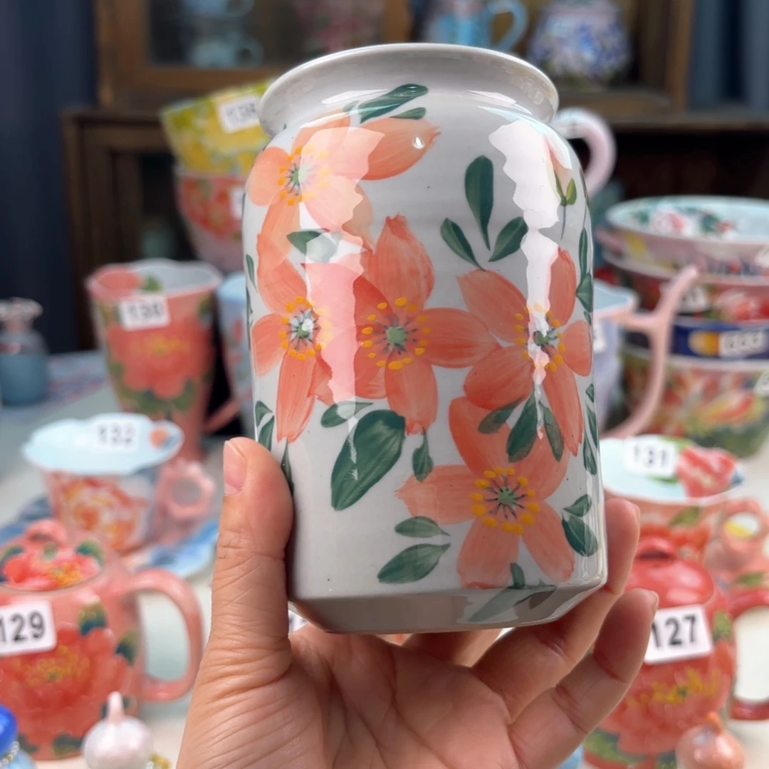 景德镇手绘高温釉下彩陶瓷茶具